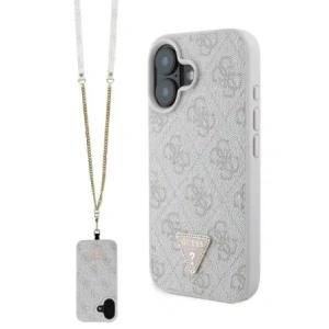 Kup Guess GUHCP16SP4TDSCPP Apple iPhone 16 Hartschale Leder Metall Logo Strass Umhängetasche pink - GUE004053 - {ean13} - Sklep Home Screen