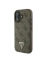 Kup Etui Guess GUHCP16SP4TDSCPW Apple iPhone 16 hardcase Kožené Metal Logo Strass Crossbody hnědá/brown - GUE004051 - {ean13} - Sklep Home Screen