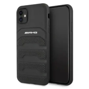 Kup Etui AMG AMHCN61GSEBK Apple iPhone 11 / XR hardcase Leather Debossed Lines czarny/black - MRS100 - {ean13} - Sklep Home Screen