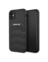 Kup AMG AMHCN61GSEBK Apple iPhone 11 / XR Hartschale Leder mit geprägten Linien schwarz - MRS100 - {ean13} - Sklep Home Screen