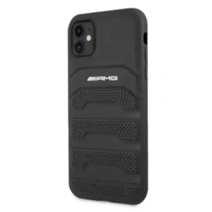 Kup AMG AMHCN61GSEBK Apple iPhone 11 / XR Hartschale Leder mit geprägten Linien schwarz - MRS100 - {ean13} - Sklep Home Screen