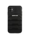 Kup AMG AMHCN61GSEBK Apple iPhone 11 / XR Hartschale Leder mit geprägten Linien schwarz - MRS100 - {ean13} - Sklep Home Screen