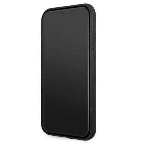 Kup AMG AMHCN61GSEBK Apple iPhone 11 / XR Hartschale Leder mit geprägten Linien schwarz - MRS100 - {ean13} - Sklep Home Screen