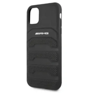 Kup AMG AMHCN61GSEBK Apple iPhone 11 / XR Hartschale Leder mit geprägten Linien schwarz - MRS100 - {ean13} - Sklep Home Screen