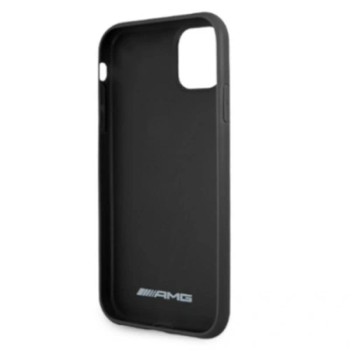Kup AMG AMHCN61GSEBK Apple iPhone 11 / XR Hartschale Leder mit geprägten Linien schwarz - MRS100 - {ean13} - Sklep Home Screen