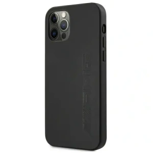 Buy AMG AMHCP12LDOLBK Apple iPhone 12 Pro Max hardcase Leather Hot Stamped black - MRS102 - {ean13} - Home Screen Store Europe