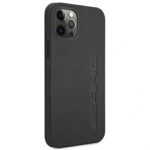 Buy AMG AMHCP12LDOLBK Apple iPhone 12 Pro Max hardcase Leather Hot Stamped black - MRS102 - {ean13} - Home Screen Store Europe