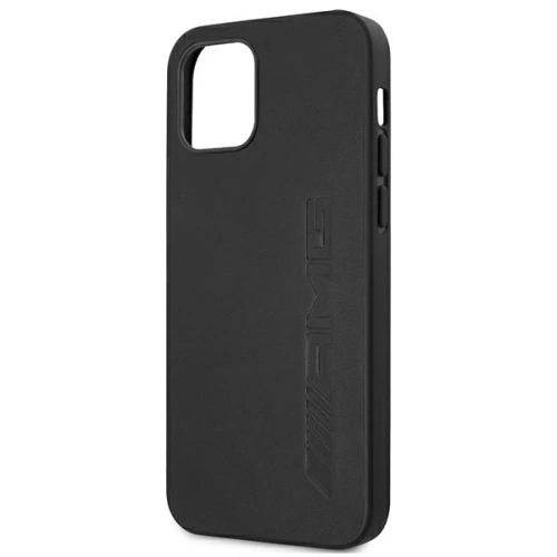 Kup AMG AMHCP12LDOLBK Apple iPhone 12 Pro Max carcasă din piele cu embossing negru - MRS102 - {ean13} - Sklep Home Screen
