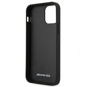 Buy AMG AMHCP12LDOLBK Apple iPhone 12 Pro Max hardcase Leather Hot Stamped black - MRS102 - {ean13} - Home Screen Store Europe