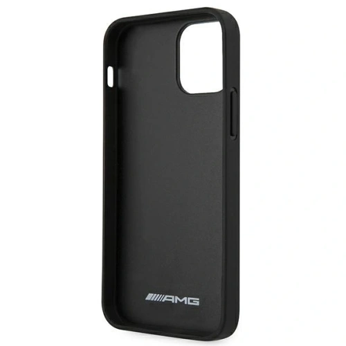 Kup AMG AMHCP12LDOLBK Apple iPhone 12 Pro Max carcasă din piele cu embossing negru - MRS102 - {ean13} - Sklep Home Screen