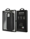 Kup AMG AMHCP12LDOLBK Apple iPhone 12 Pro Max carcasă din piele cu embossing negru - MRS102 - {ean13} - Sklep Home Screen
