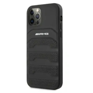 Kup AMG AMHCP12LGSEBK Apple iPhone 12 Pro Max Hartschale Leder Prägungen schwarz - MRS103 - {ean13} - Sklep Home Screen