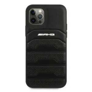 Kup AMG AMHCP12LGSEBK Apple iPhone 12 Pro Max Hartschale Leder Prägungen schwarz - MRS103 - {ean13} - Sklep Home Screen