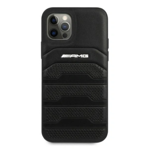 Kup Etui AMG AMHCP12LGSEBK Apple iPhone 12 Pro Max hardcase Leather Debossed Lines czarny/black - MRS103 - {ean13} - Sklep Home Screen