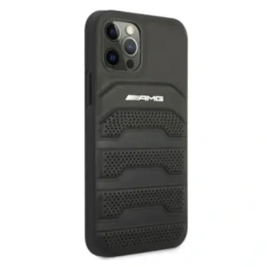 Kup AMG AMHCP12LGSEBK Apple iPhone 12 Pro Max Hartschale Leder Prägungen schwarz - MRS103 - {ean13} - Sklep Home Screen