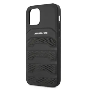 Kup AMG AMHCP12LGSEBK Apple iPhone 12 Pro Max Hartschale Leder Prägungen schwarz - MRS103 - {ean13} - Sklep Home Screen