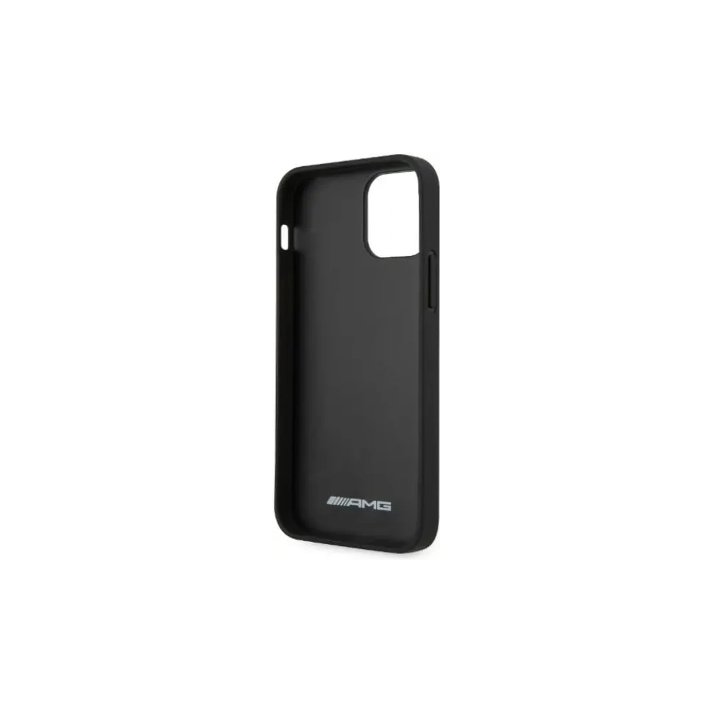 Etui AMG AMHCP12LGSEBK Apple iPhone 12 Pro Max hardcase Leather Debossed Lines czarny/black