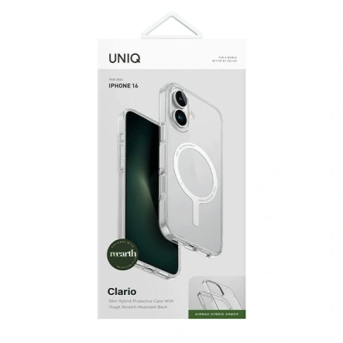 Kup Etui UNIQ Clario Apple iPhone 16 Magclick Charging průhledný/lucent clear - UNIQ1365 - {ean13} - Sklep Home Screen