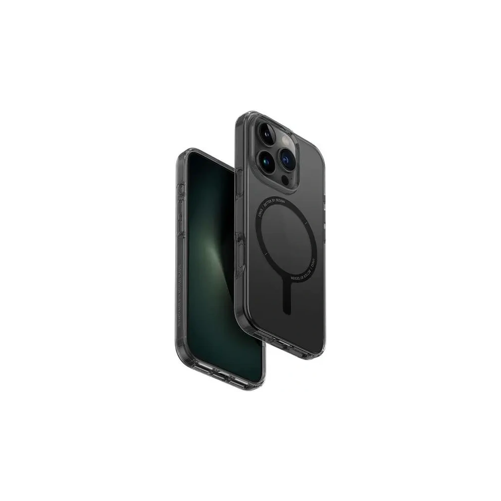 Etui UNIQ Clario Apple iPhone 16 Pro Max Magclick Charging dymny/smoke