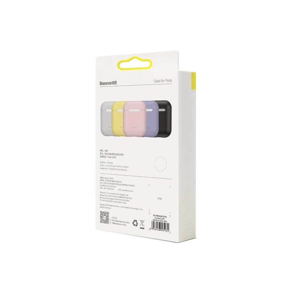 Etui ochronne Baseus Ultrathin na słuchawki Apple AirPods (różowe)