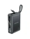 AWEI P87K 10000mAh 30W Powerbank mit integriertem USB-C-Kabel schwarz