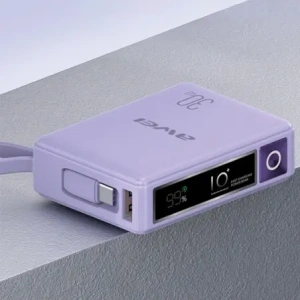 Kup Powerbank AWEI P87K 10000mAh 30W z wbudowanym kablem USB-C czarny/black - AWEI229 - {ean13} - Sklep Home Screen