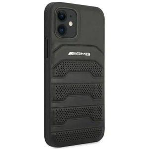 Kup AMG AMHCP12SGSEBK Apple iPhone 12 mini Hartschale Leder Prägung Linien schwarz - MRS108 - {ean13} - Sklep Home Screen