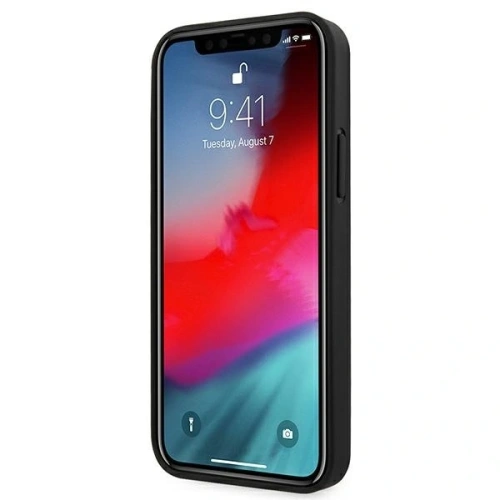 Kup AMG AMHCP12SGSEBK Apple iPhone 12 mini Hartschale Leder Prägung Linien schwarz - MRS108 - {ean13} - Sklep Home Screen