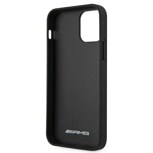 Kup AMG AMHCP12SGSEBK Apple iPhone 12 mini Hartschale Leder Prägung Linien schwarz - MRS108 - {ean13} - Sklep Home Screen