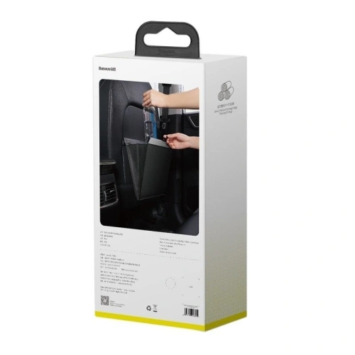 Buy Baseus Large Garbage Bag for Back Seat of Cars Black - BSU1147BLK - {ean13} - Home Screen Store Europe
