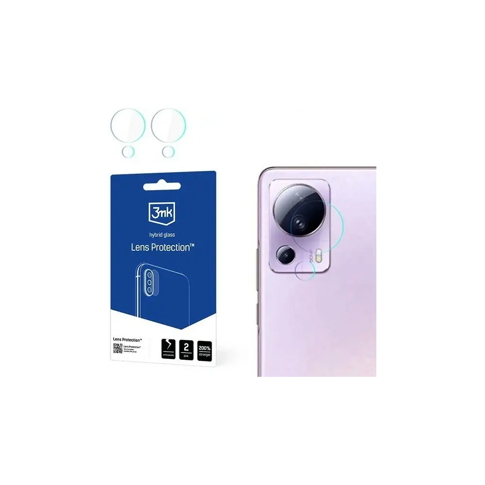 Szkło hybrydowe na obiektyw aparatu 3MK Lens Protection Xiaomi 13 Lite [4 PACK]