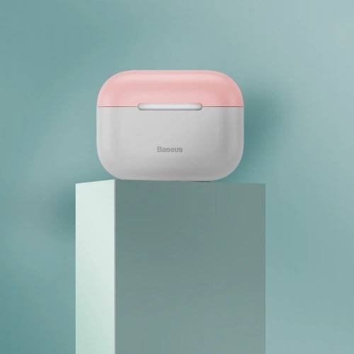 Kup Silikon védőtok Baseus Super Thin Apple AirPods Pro-hoz (szürke-rózsaszín) - BSU1149GRYPNK - {ean13} - Sklep Home Screen