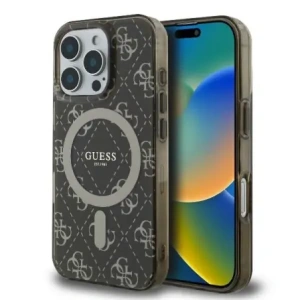 Buy Guess GUHMP16LH4DTEW Apple iPhone 16 Pro hardcase IML 4G Background MagSafe brown - GUE003970 - {ean13} - Home Screen Store Europe