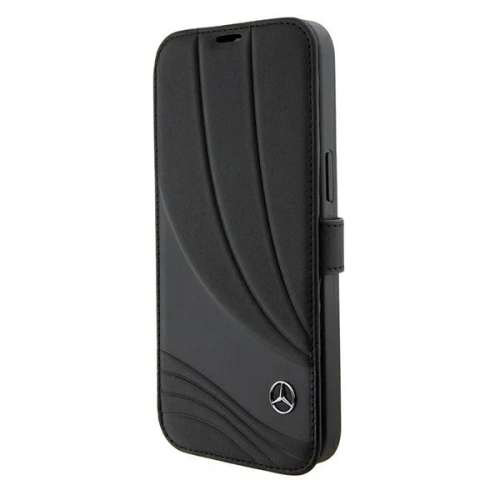 Kup Etui Mercedes MEBKP15L8ROLK Apple iPhone 15 Pro bookcase Leather Wave Patern czarny/black - MRS110 - {ean13} - Sklep Home Screen