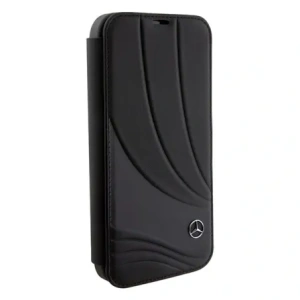 Kup Etui Mercedes MEBKP15L8ROLK Apple iPhone 15 Pro bookcase Leather Wave Patern czarny/black - MRS110 - {ean13} - Sklep Home Screen
