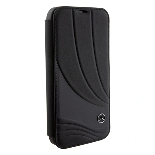 Kup Etui Mercedes MEBKP15L8ROLK Apple iPhone 15 Pro bookcase Leather Wave Patern czarny/black - MRS110 - {ean13} - Sklep Home Screen