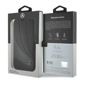 Kup Etui Mercedes MEBKP15L8ROLK Apple iPhone 15 Pro bookcase Leather Wave Patern czarny/black - MRS110 - {ean13} - Sklep Home Screen