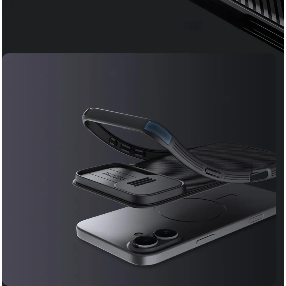 Etui Nillkin CamShield Pro Magnetic Case na Apple iPhone 16 czarne