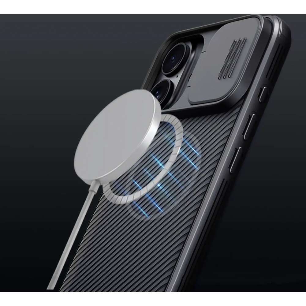 Etui Nillkin CamShield Pro Magnetic Case na Apple iPhone 16 czarne