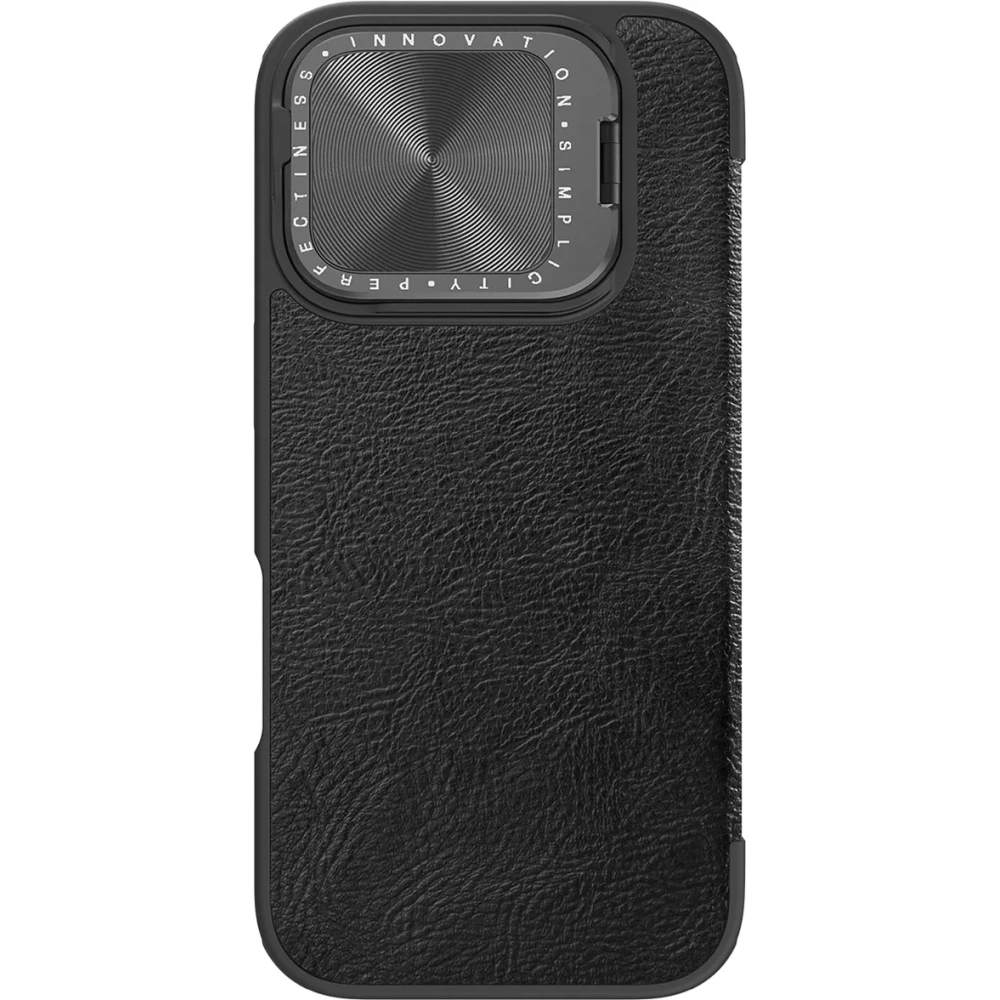 Etui Nillkin Qin Prop Leather Case Apple iPhone 16 Pro Max czarne