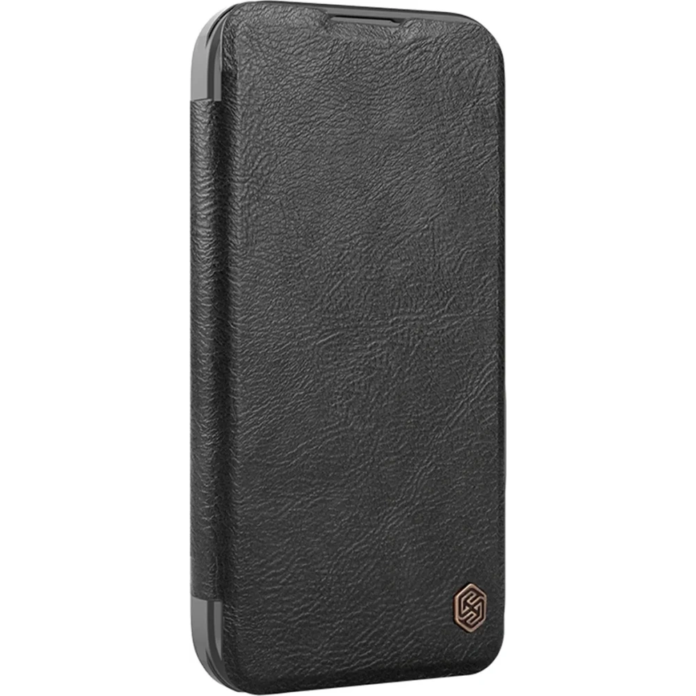 Etui Nillkin Qin Prop Leather Case Apple iPhone 16 Pro Max czarne