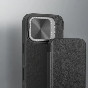 Kup Etui Nillkin Qin Prop Leather Case Apple iPhone 16 Pro Max czarne - NLK1608 - {ean13} - Sklep Home Screen