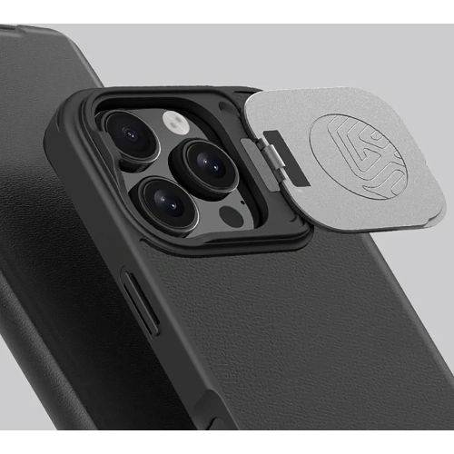 Kup Etui Nillkin Qin Prop Leather Case Apple iPhone 16 Pro Max černé - NLK1608 - {ean13} - Sklep Home Screen