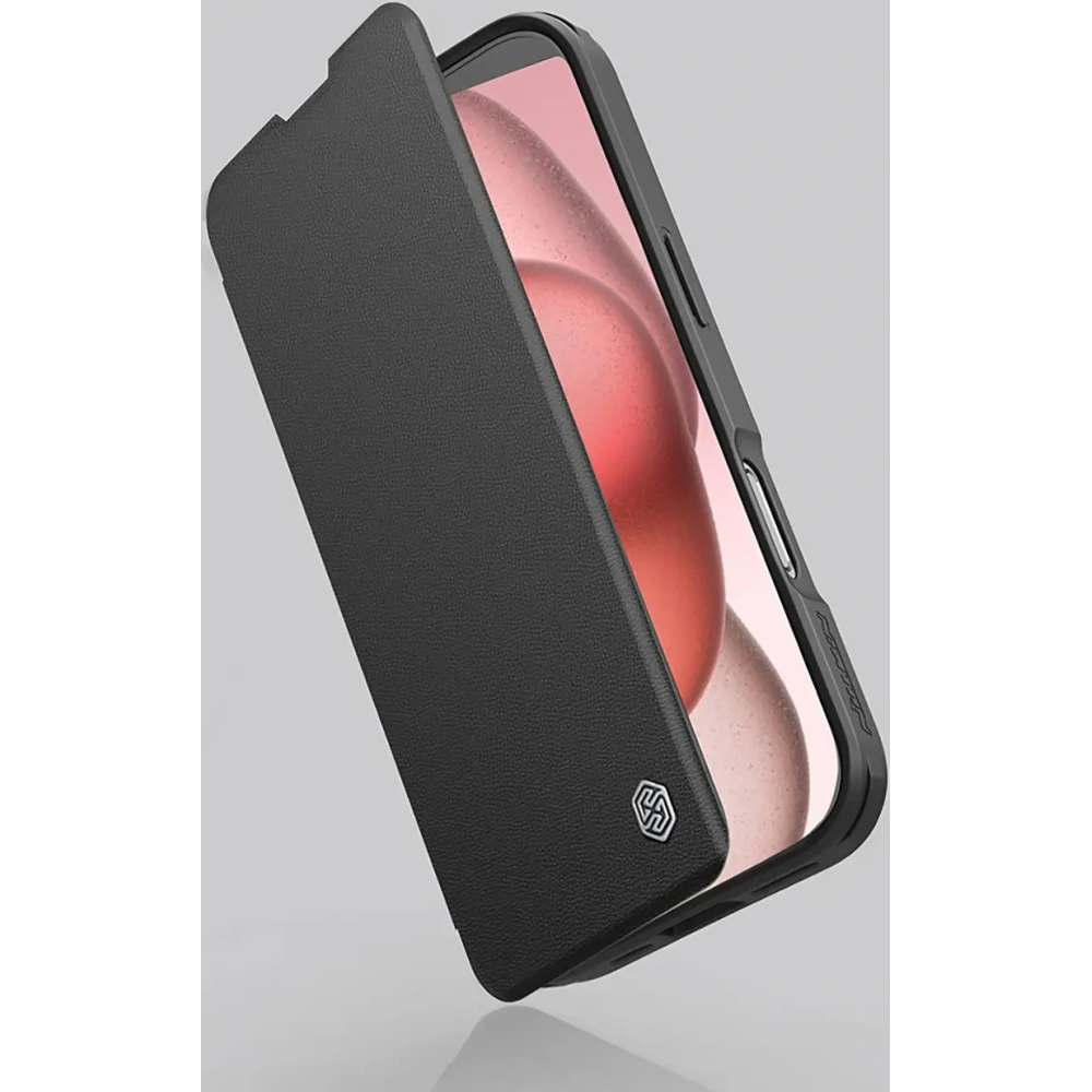 Etui Nillkin Qin Prop Leather Case Apple iPhone 16 Pro Max czarne