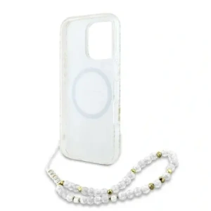 Kup Etui Guess GUHMP16LHCPOFPH Apple iPhone 16 Pro hardcase IML Flowers Allover Electro S perl straps MagSafe bílý/white - GUE003947 - {ean13} - Sklep Home Screen
