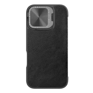 Buy Nillkin Qin Prop Leather Case Apple iPhone 16 black - NLK1610 - {ean13} - Home Screen Store Europe