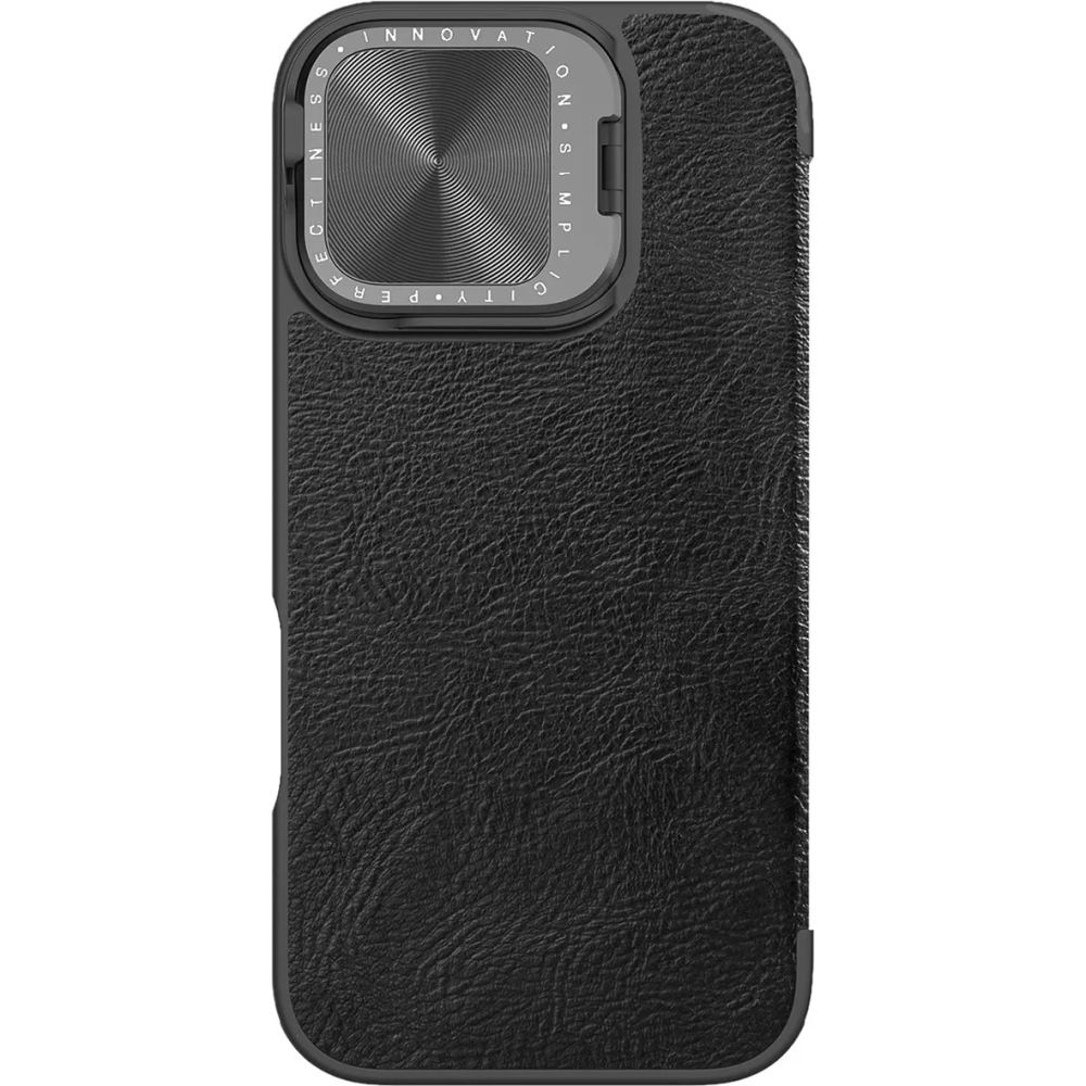 Etui Nillkin Qin Prop Leather Case Apple iPhone 16 czarne