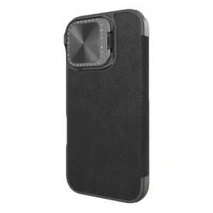 Kup Etui Nillkin Qin Prop Leather Case Apple iPhone 16 czarne - NLK1610 - {ean13} - Sklep Home Screen