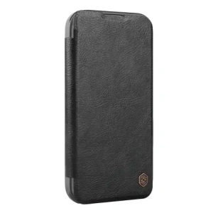 Kup Etui Nillkin Qin Prop Leather Case Apple iPhone 16 czarne - NLK1610 - {ean13} - Sklep Home Screen