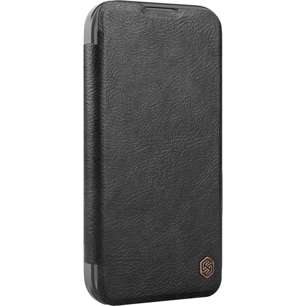 Etui Nillkin Qin Prop Leather Case Apple iPhone 16 czarne